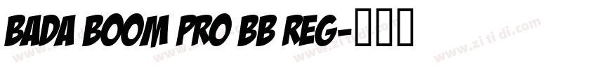Bada Boom Pro BB Reg字体转换